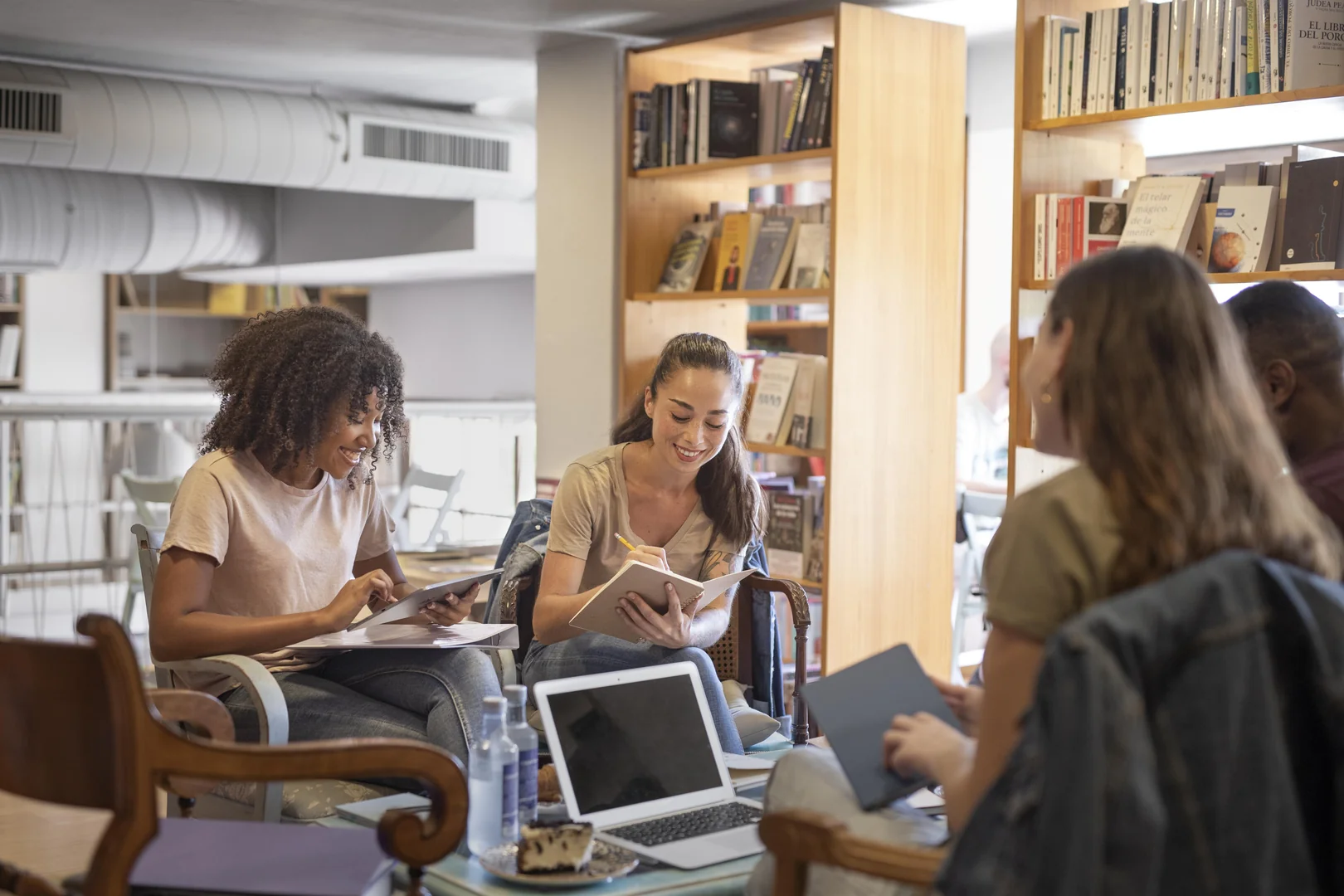Groupe d'étudiants en cours